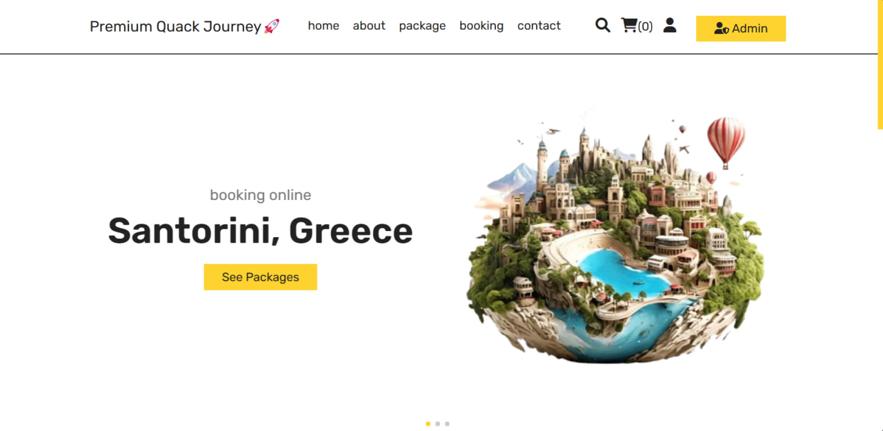 Premium Quack Journey portfolio site